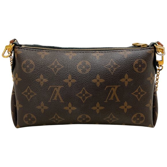Louis Vuitton Black Monogram Canvas Pallas Chain Clutch with Straps - Picture 3 of 9